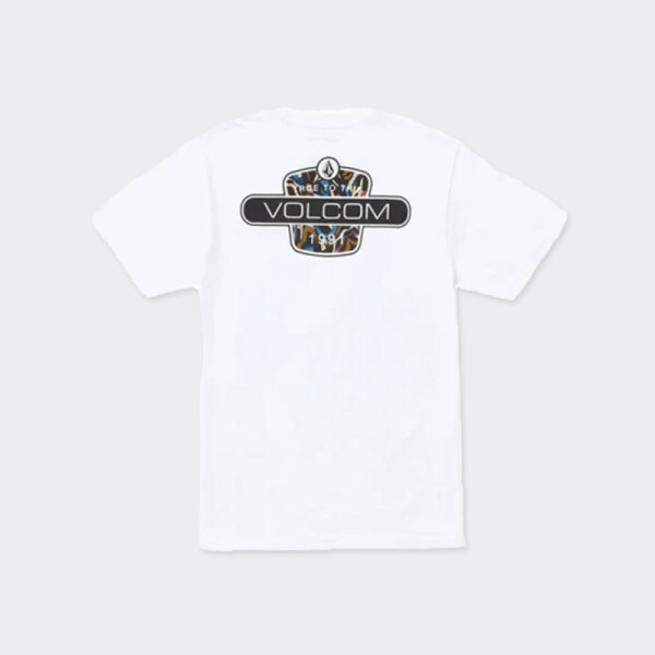 Remera Volcom Back Fill Blanco
