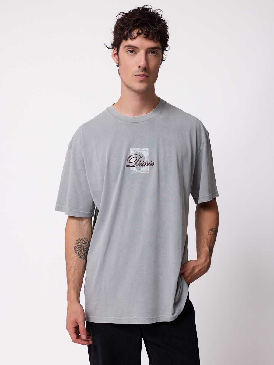 T-SHIRT SIBLO DIXIE - Gris 