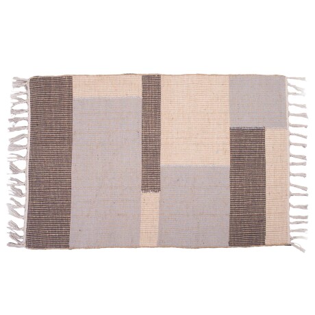 ALFOMBRA YUTE-Y-ALGODON GRIS TILE
