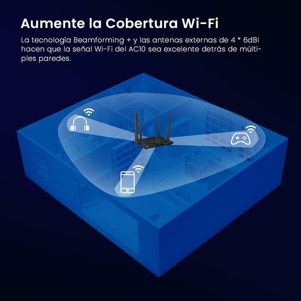 Router Tenda Ac10 Dual Band ROUTER TENDA AC10 DUALBAND GIGABIT