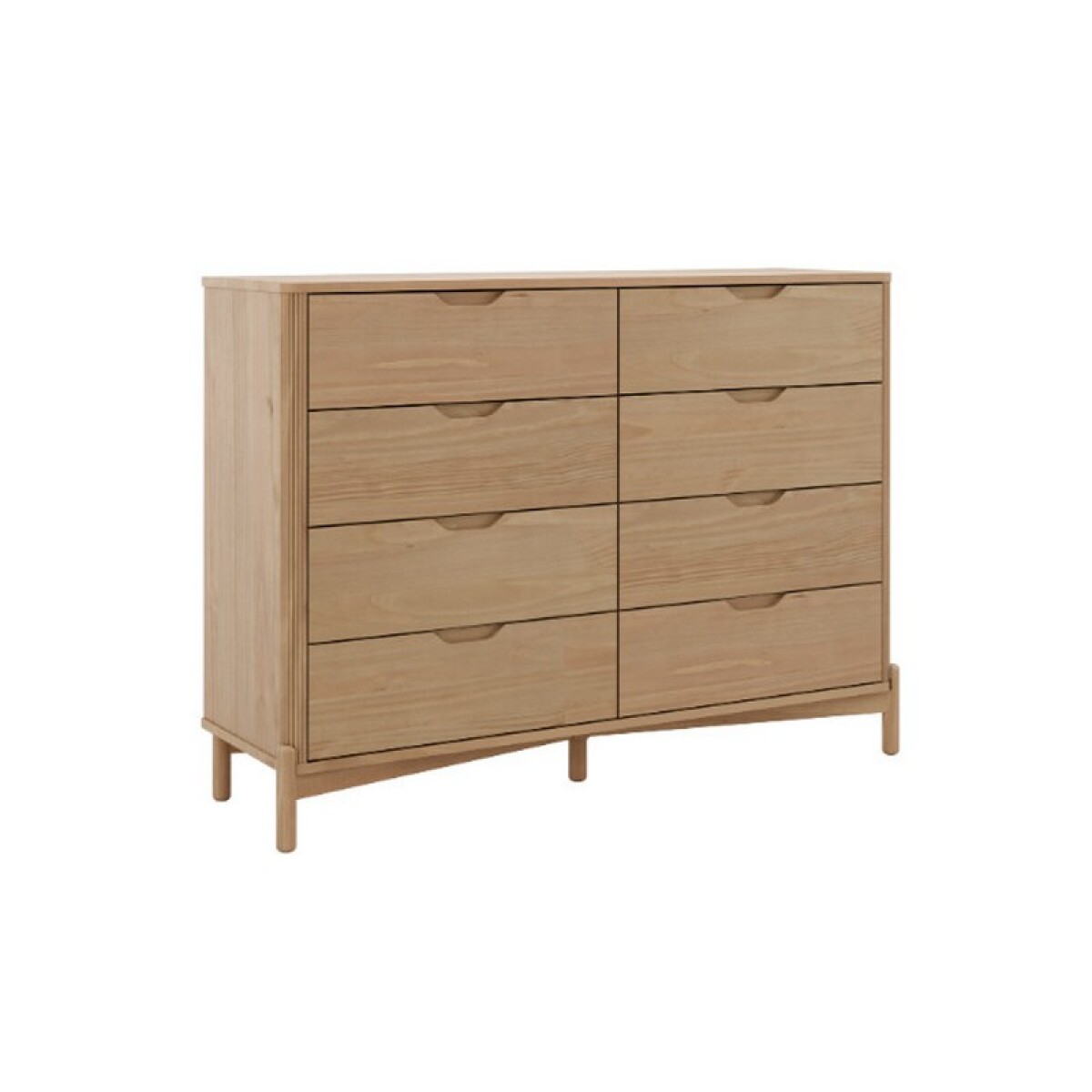 COMODA 8 CAJONES NEST COLOR TAUARI MADERA MACIZA 