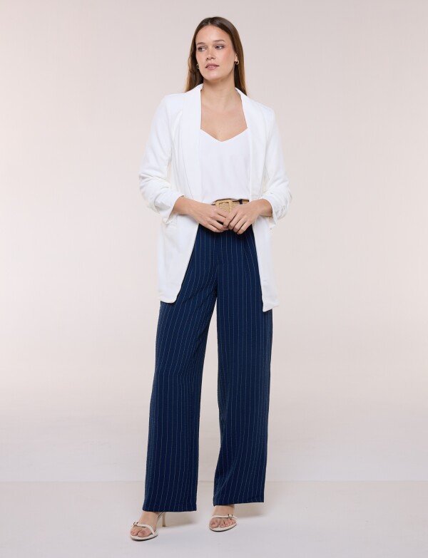 Blazer Crepe Manga Fruncida CRUDO