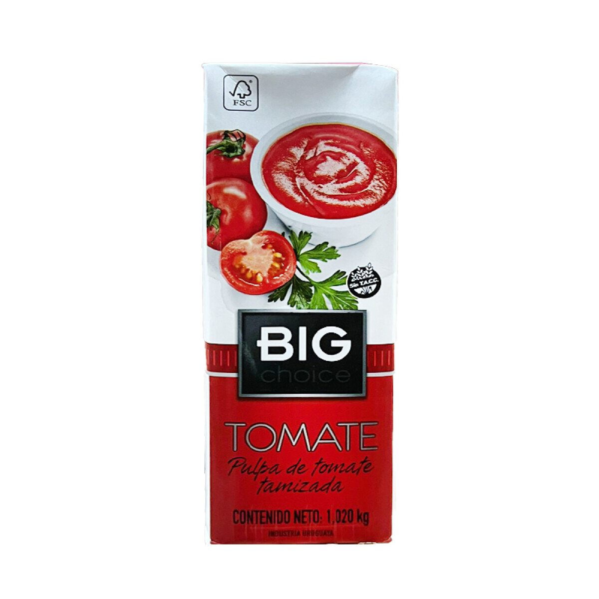 Pulpa de Tomate BIG CHOICE Tamizada 1 Litro1020 Grs 