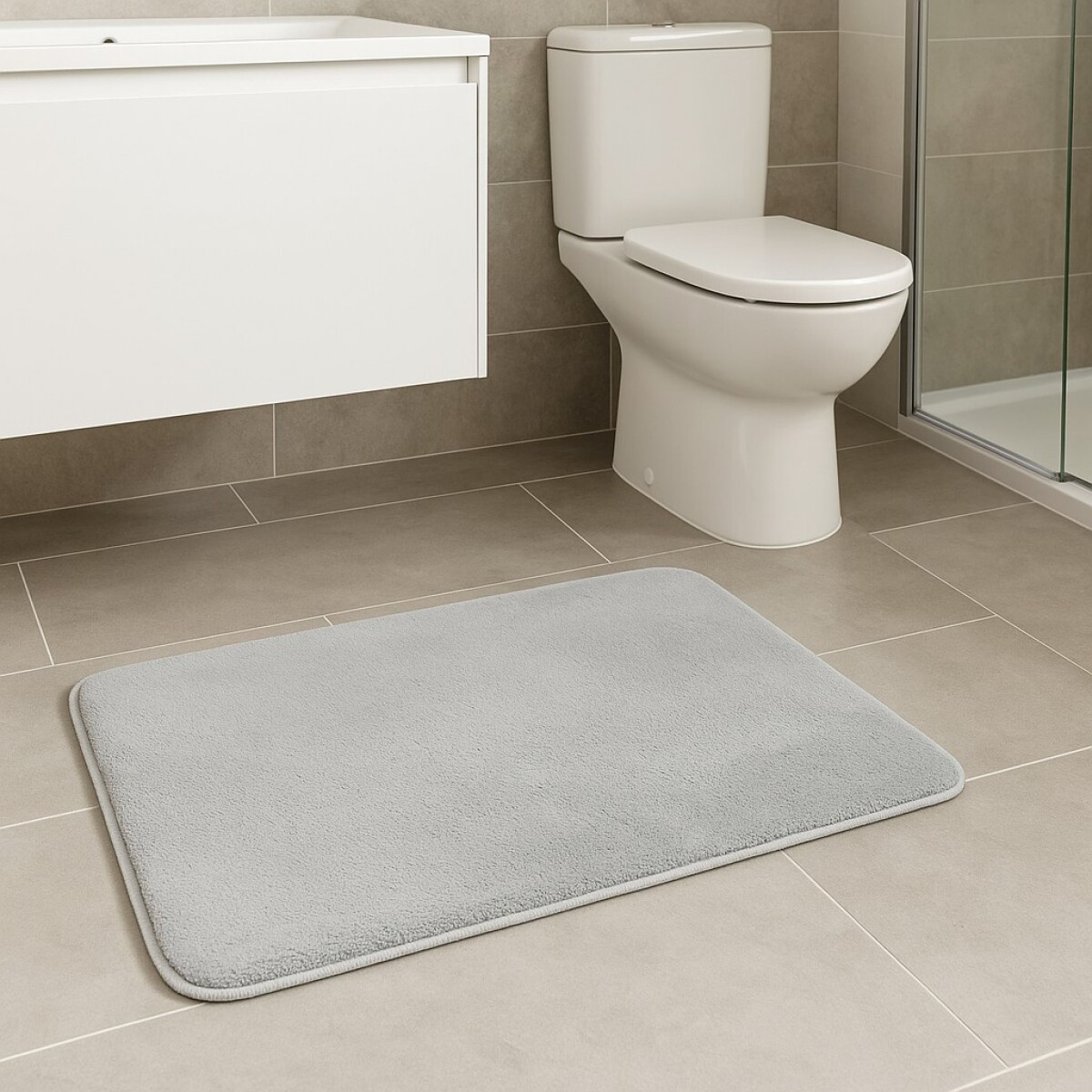 ALFOMBRA FELPUDO DE BAÑO PELUDA 60X40CM - MULTICOLOR 
