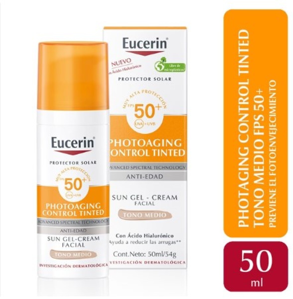Eucerin protector solar facial FPS 50 Tono medio 