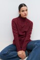 Polera oversized bordo