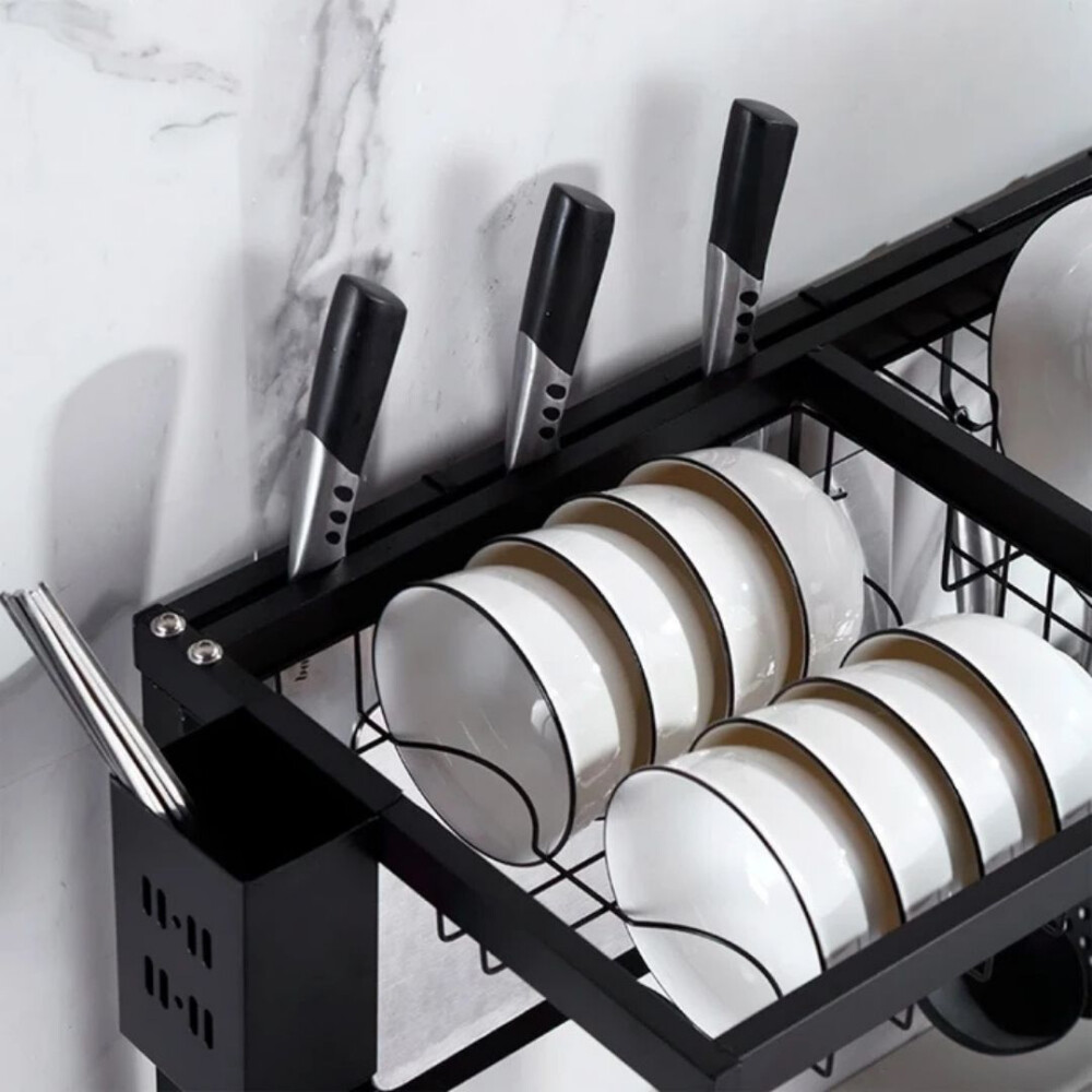 Escurridor De Platos Para Cocina Con Porta Cubiertos Escurridor De Platos Para Cocina Con Porta Cubiertos