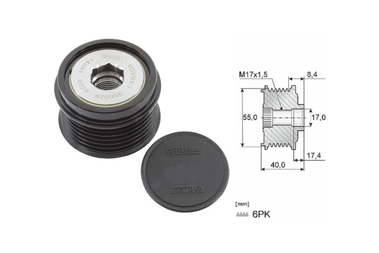 Polea Alternador Marcha Libre Subaru Forester 13-25 Polea Alternador Marcha Libre Subaru Forester 13-25