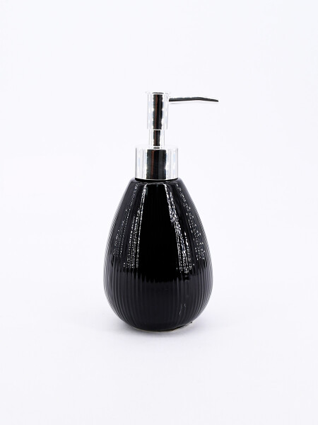 DISPENSADOR CERÁMICA NEO 11X17.4 CM (12) NEGRO