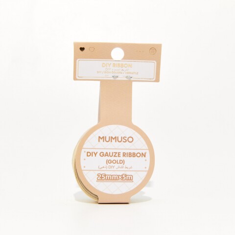 CINTA DE GASA DIY (ORO) CINTA DE GASA DIY (ORO)