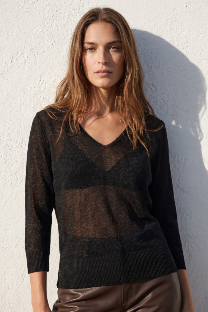 Sweater Lurex Negro