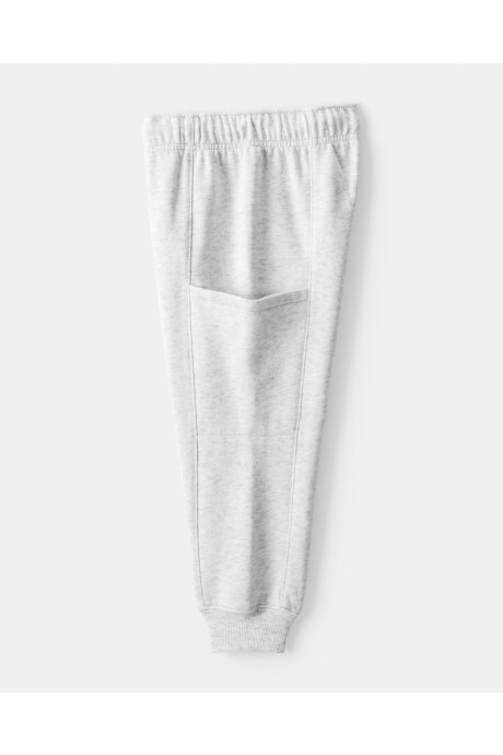 Set dos piezas de algodón, pantalón y buzo estampado Sin color