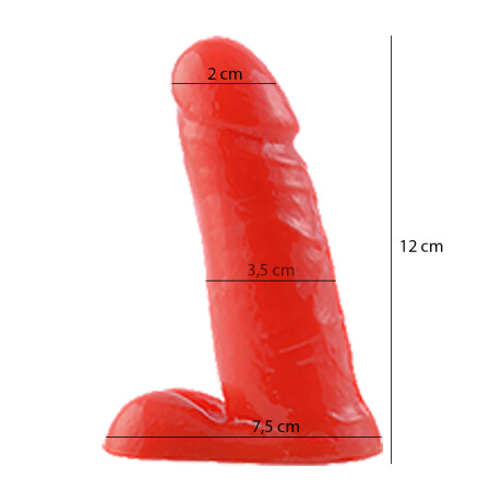 Mini Pene Macizo Rojo