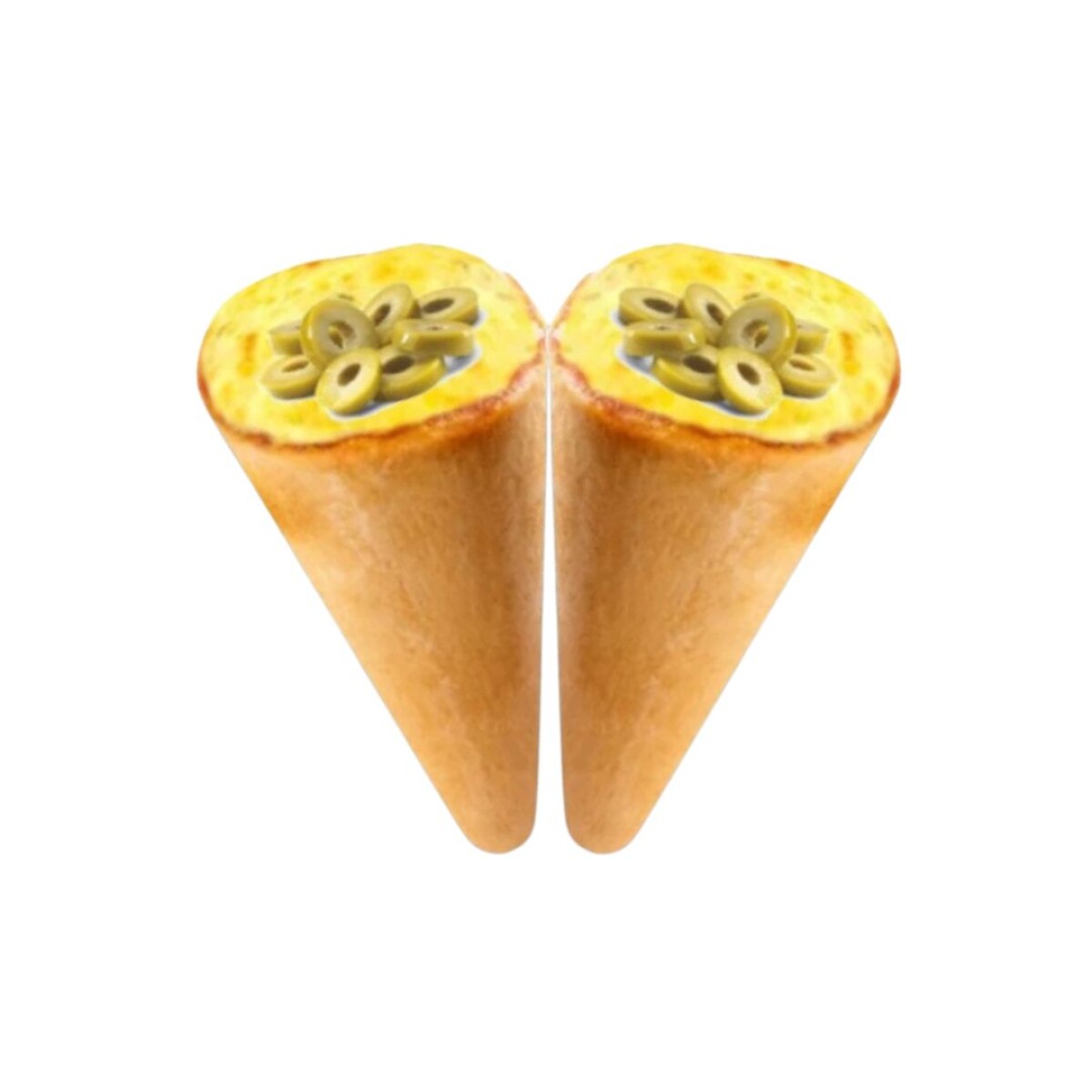 Pizza en cono sabor Muzzarella y Aceitunas Cone Food - 2 uds. 