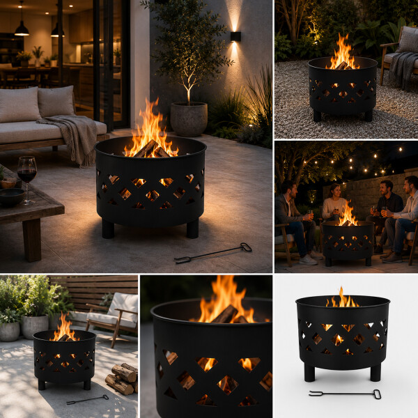 Brasero Fogón Quemador En Forma De Anillo Fire King Dw634 ANILLO DE FOGATA REDONDO FIRE KING DW634