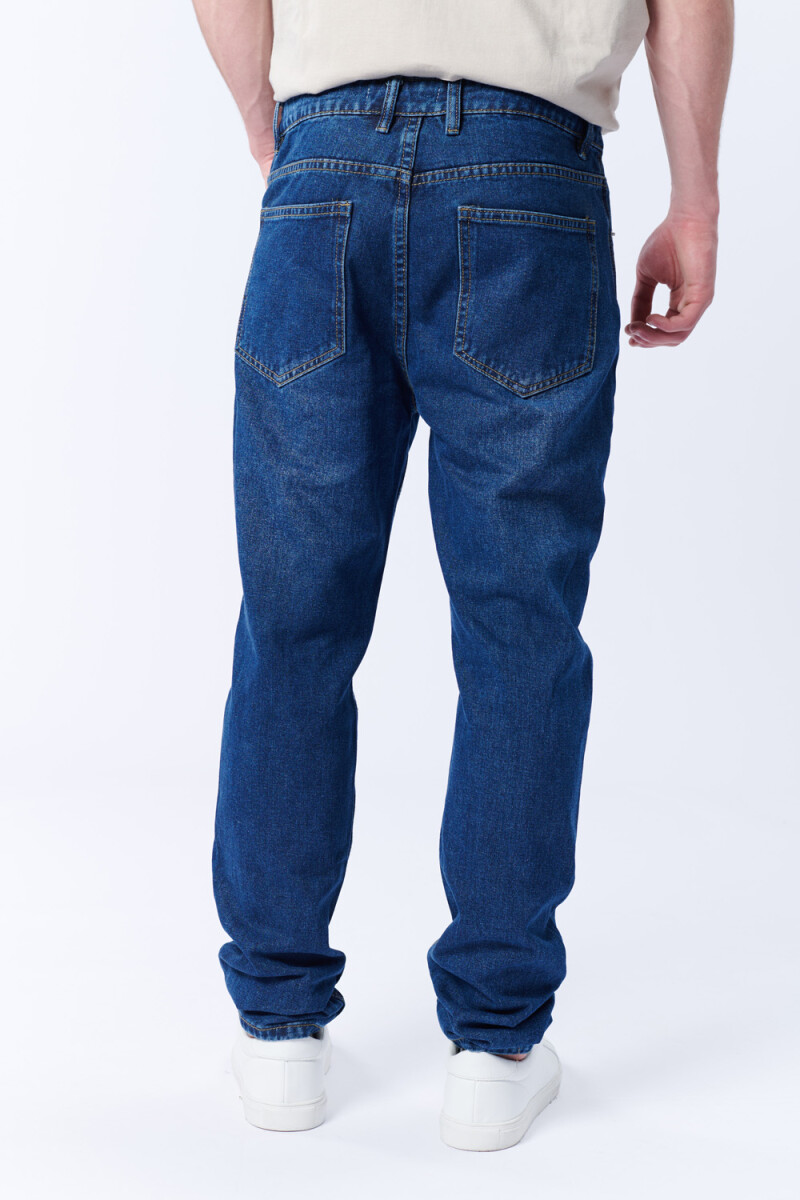 Pantalón jean slim Azul Oscuro