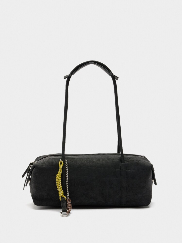 Bolso De Hombro Grabado Animal negro