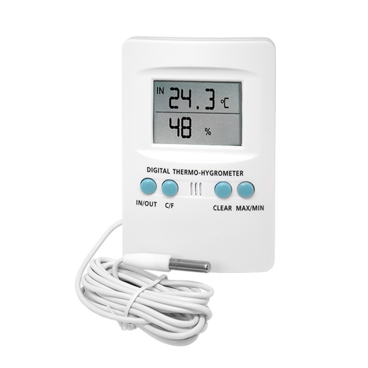 Termohigrómetro Digital con Sonda cornwall 