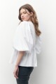 Blusa mangas balloon blanco