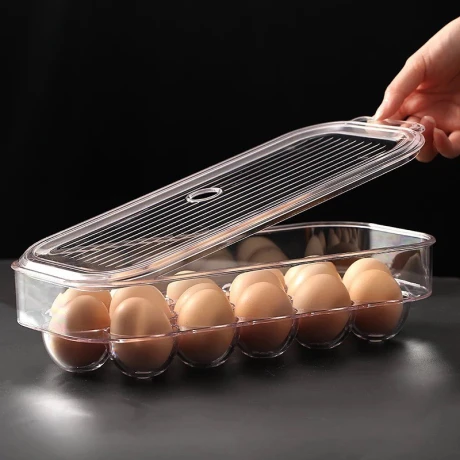Organizador Heladera Acrílico 16 Huevos Largo 31cm x Ancho 14cm x Alto 7.7cm Organizador Heladera Acrílico 16 Huevos Largo 31cm x Ancho 14cm x Alto 7.7cm