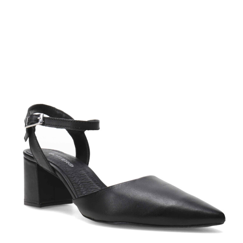 Zapato de Mujer Bottero abierto con tobillera Negro