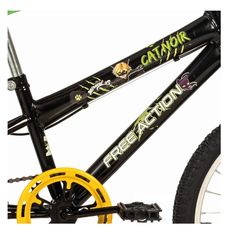 Bicicleta Niño Free Action Rodado 20 Cat Noir Negra Negro 11 " Bicicleta Niño Free Action Rodado 20 Cat Noir Negra Negro 11 "