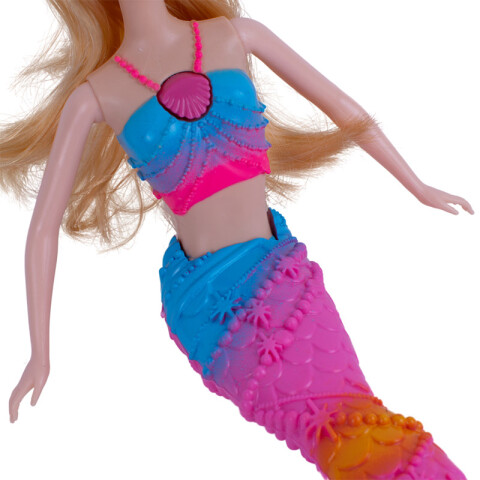 Muñeca Sirena c/luz y música blíster 33*26.6*6cm Muñeca Sirena C/luz Y Música Blíster 33*26.6*6cm
