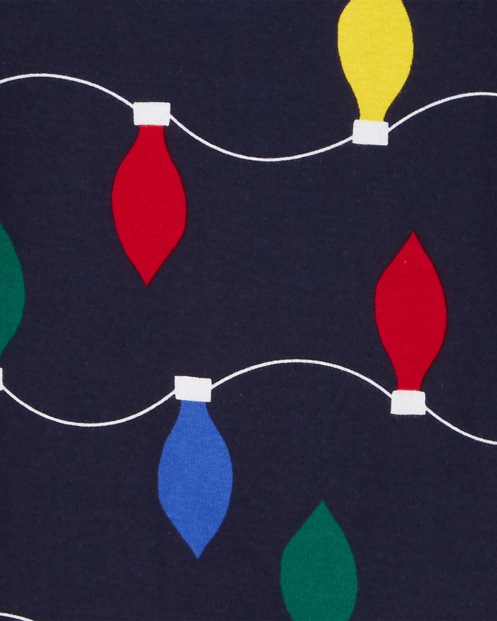 Pijama dos piezas de algodón diseño luces navideñas Sin color