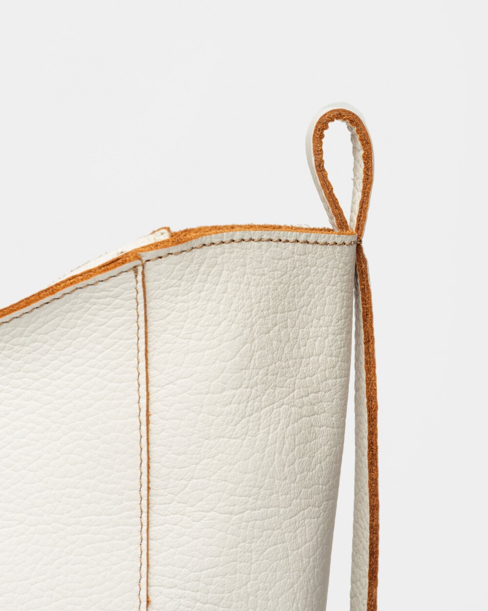 Shopper Cadiz en cuero graneado Blanco