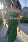 Exotic Raphia Skirt Verde Lechuga