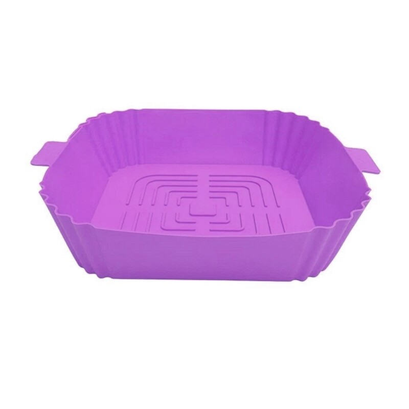 Set x2 Molde de silicona para freidora cuadrado 20x20x5 cm SURTIDO