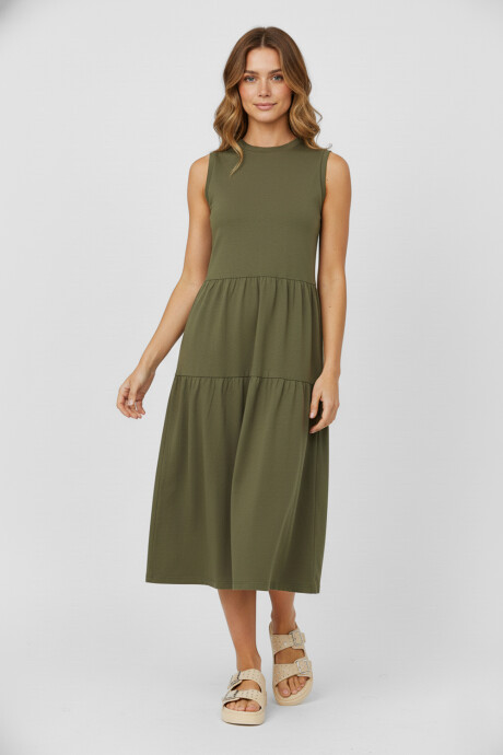 Vestido Nolva Verde Oliva