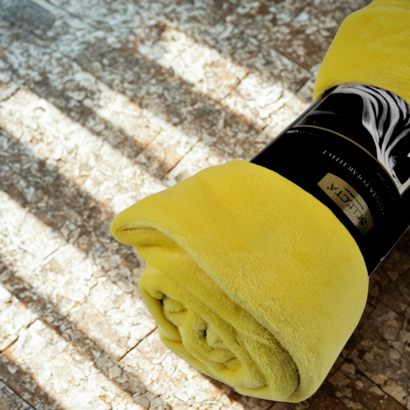 Manta polar Fleece 1 plaza 127x152 cm AMARILLO