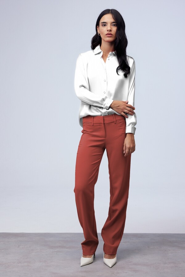 Pantalon De Vestir TERRACOTA