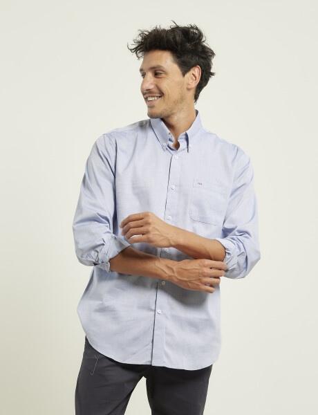 Camisa Harrington Label Azul