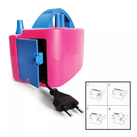 OUTLET Inflador de globos eléctrico 2 inyectores compresor 6 Outlet Inflador De Globos Eléctrico 2 Inyectores Compresor 6