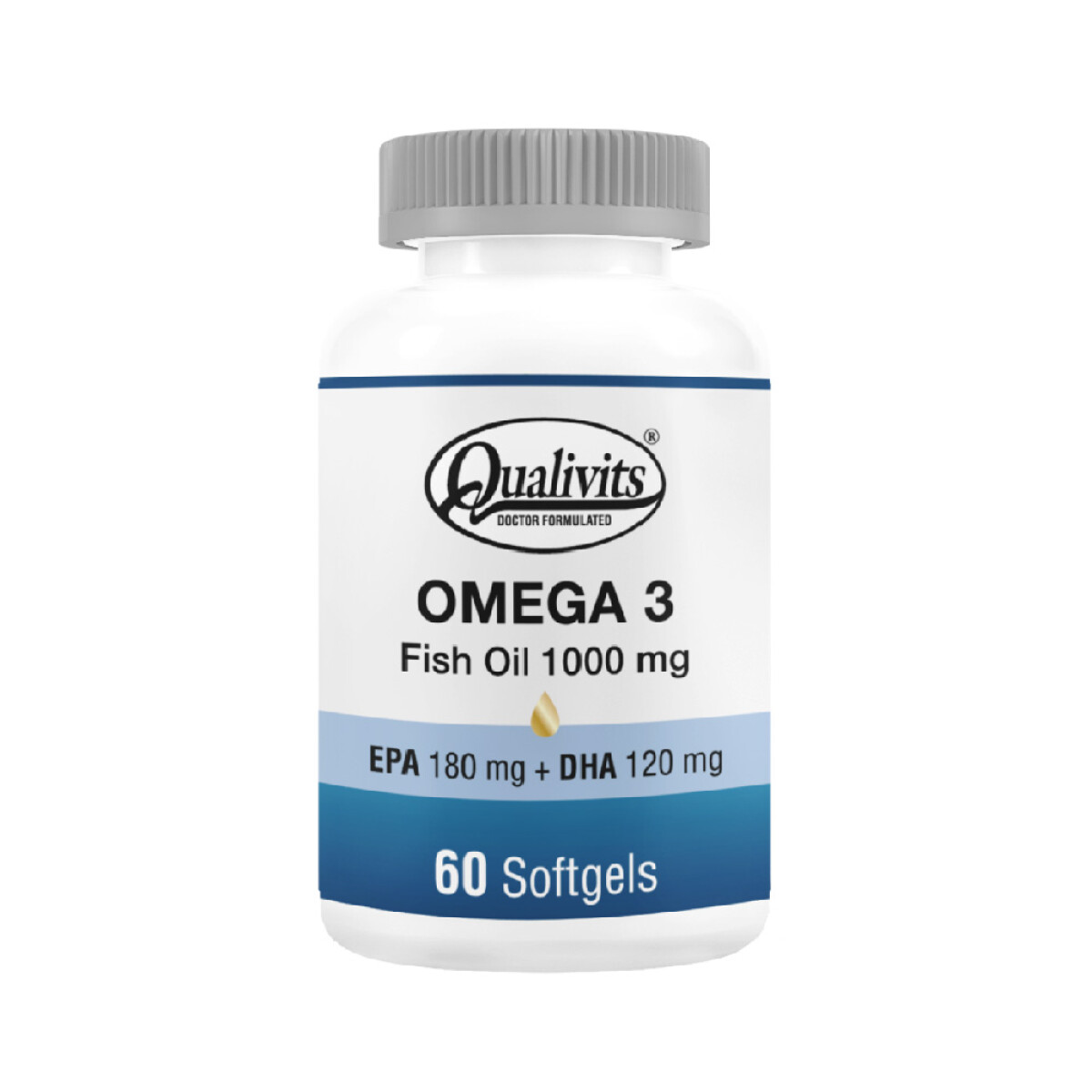 OMEGA 3 - FISH OIL QUALIVITS 1000 mg x 60 Sogtels 