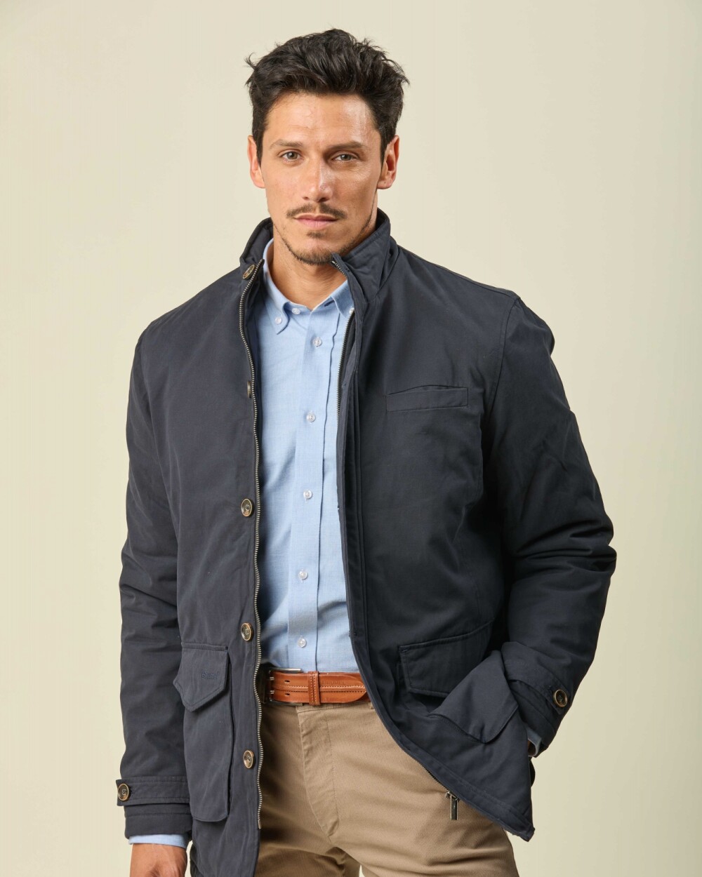 Campera Bristol Algodón Azul Marino