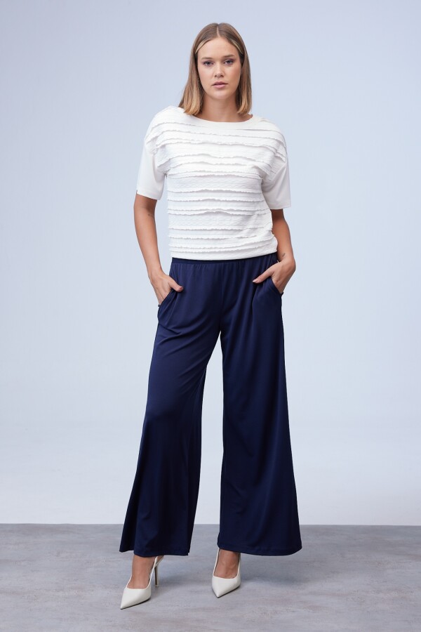 Pantalon Crepe AZUL