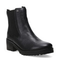 Botas de Mujer Bottero Caña Media de Cuero Negro
