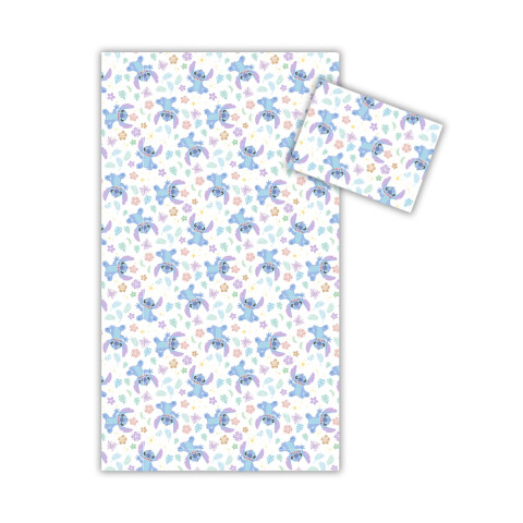 Juego de sábanas infantil 130 hilos 1 plaza 100% algodón Stitch
