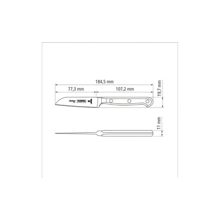 CUCHILLO PARA LEGUMBRES 3" TRAMONTINA CENTURY CUCHILLO PARA LEGUMBRES 3" TRAMONTINA CENTURY