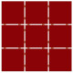 30.3X30.3 Revestimiento En Malla De Piezas 10X10 Rojo