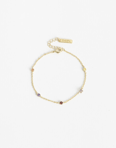 Pulseras Flexibles Cubic zirconia Pulsera Flexible Cubic Multicolor - Dorado