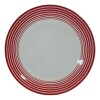 PLATO DE POSTRE CON DISEÑO ESPIRALES ROJOS - BG PLATO DE POSTRE CON DISEÑO ESPIRALES ROJOS - BG