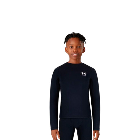 Remera Niño Under Armour HeatGear de Manga Larga Black