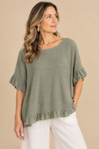 BLUSA VIENTO Verde seco