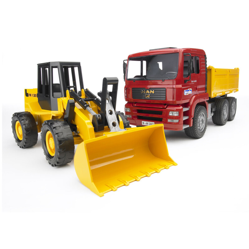 Camión basculante y cargador MAN TGA Bruder Camión basculante y cargador MAN TGA Bruder