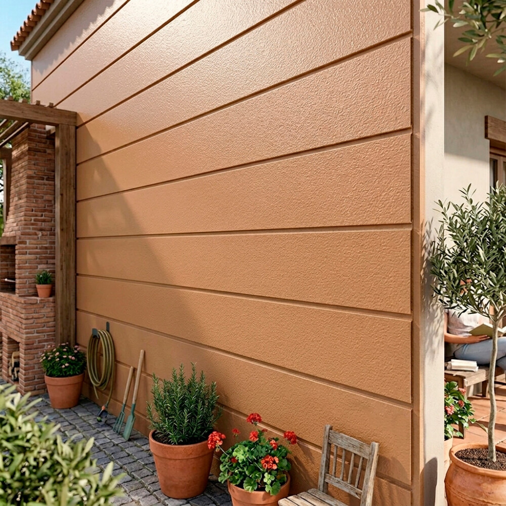 REVESTIMIENTO METAL SIDING MODELO BEIGE 2.90 mts Revestimiento Metal Siding Modelo Beige 2.90 Mts