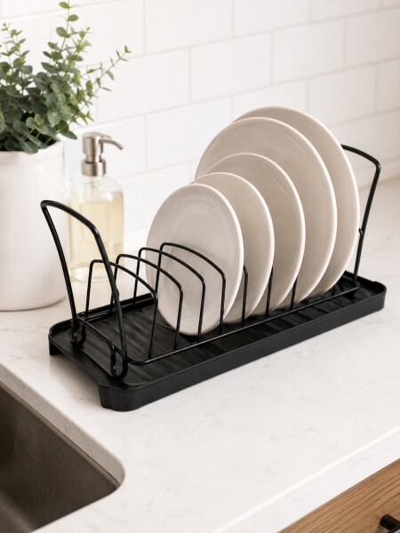 ESCURRIDOR PARA PLATOS NEGRO